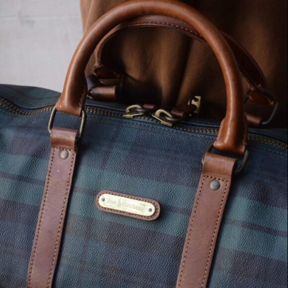 Classic Men's Women's Ralph Lauren Blackwatch 21in Weekender Tote Coated Canvas - Picture 7 of 15